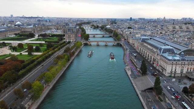A birds eye view from a beautiful city, Paris.