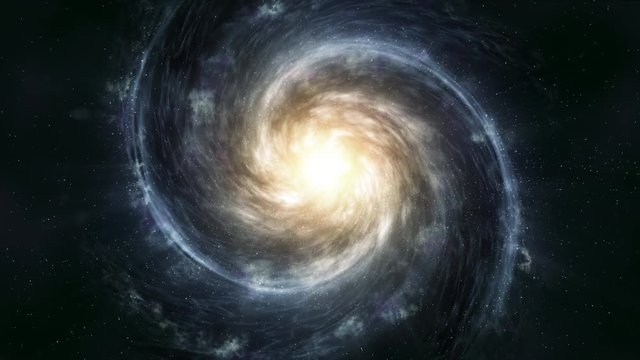 Procedural top-viewed Galaxy time lapse in 4K, %100 cgi generated.
