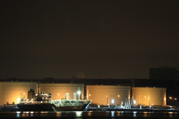 Naklejka premium 川崎 工場夜景