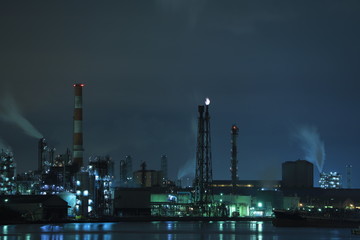 Obraz na płótnie Canvas 川崎　工場夜景