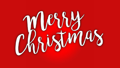 Merry Christmas Written in beautiful design