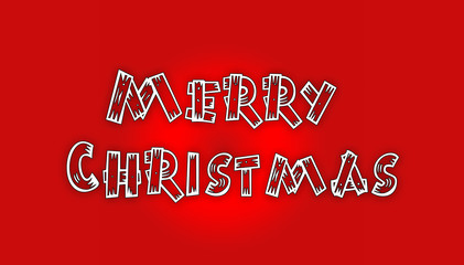 Merry Christmas Written in beautiful design