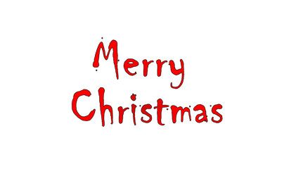 Merry Christmas Written in beautiful design