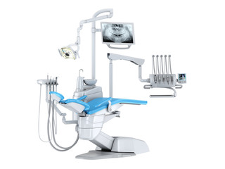3D rendering modern dental chair