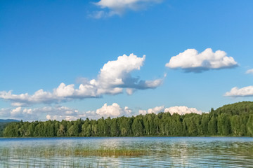 Shallow water at the lake. Siberia, Russia (Rev.2)