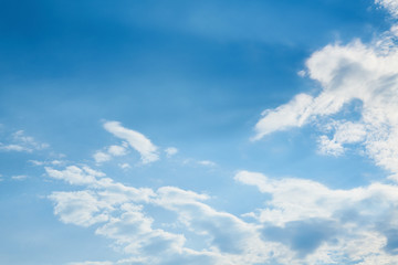 Obraz premium Blue Sky and Clouds Background