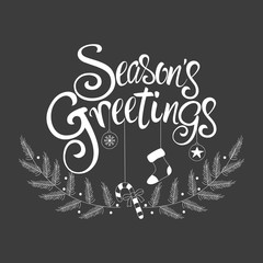 Script font type Season's Greetings © rudall30