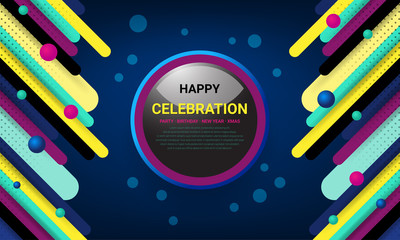 Anniversary Celebration Background Design for Party, Birthday, New Year, Christmas, Holiday and Events