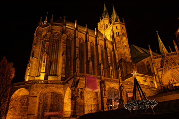 Dom in Erfurt zur Weihnachtszeit