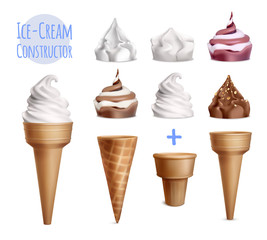 Realistic Ice Cream Constructor