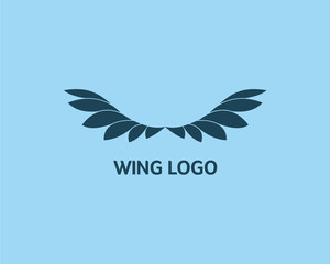 Abstract Wing logo design concept, Modern Wing logo design template