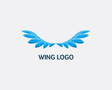 Abstract Wing logo design concept, Modern Wing logo design template