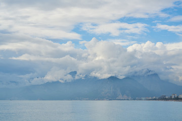 Sky, Clouds and Sea Background