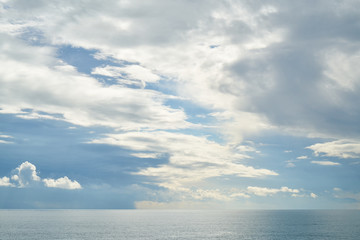 Obraz premium Sky, Clouds and Sea Background