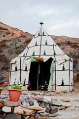 Traditional Arabic tents in Morocco