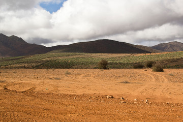 African hilly landscape, Savannah, Morocco