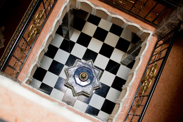 The interior of a Moroccan house Riad