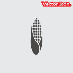 Corn icon isolated sign symbol and flat style for app, web and digital design. Vector illustration.