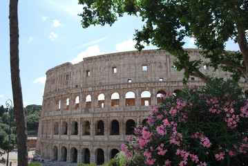 Obraz premium View of Colosseum - Rome, Italy.