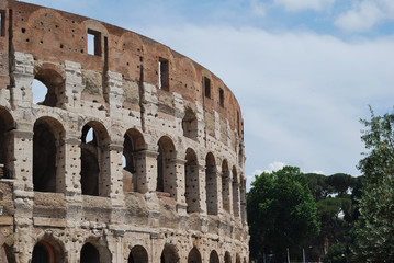 Obraz premium View of Colosseum - Rome, Italy.