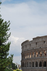 View of Colosseum - Rome, Italy.