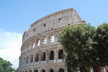 Obraz premium View of Colosseum - Rome, Italy.