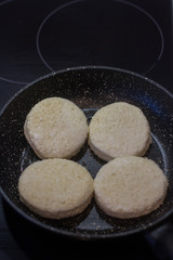pancakes in a pan
