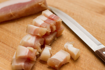 lard and knife