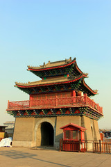 Fototapeta na wymiar Drum tower in an ancient city