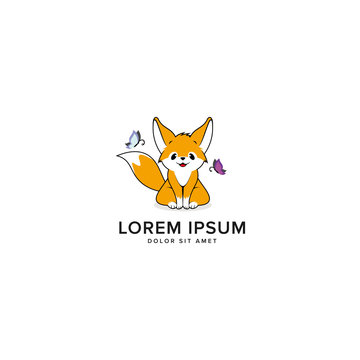 cute fox logo