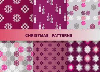 Set of christmas patterns4а