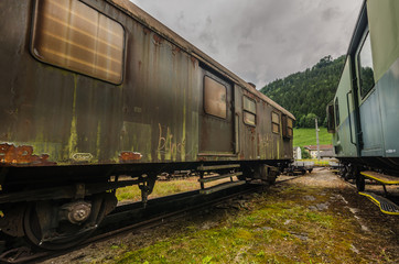 Obraz premium verlassene waggon detail