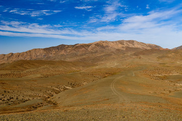 Fototapeta na wymiar Steppenlandschaft in der Mongolei