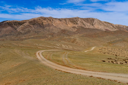 Steppenlandschaft in der Mongolei