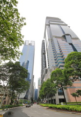 Obraz na płótnie Canvas Singapore skyscraper cityscape 