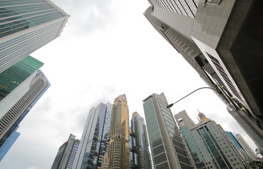 Fototapeta na wymiar Singapore skyscraper cityscape 