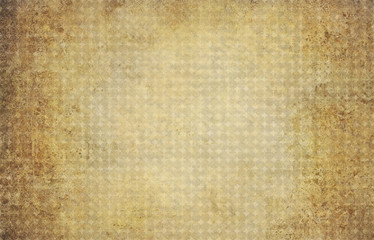 Vintage gold ocher geometrical background with circles