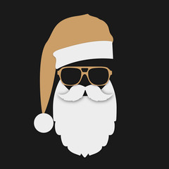 golden christmas vector santa