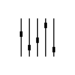 Equalizer music flat icon