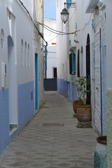 Gasse in der Altstadt oder Medina, UNESCO-Weltkulturerbe, Essaouira, Marokko, Afrika