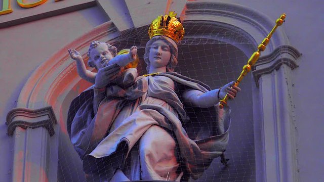 Sculpture at the Church Heilg-Geist Kirche Munich