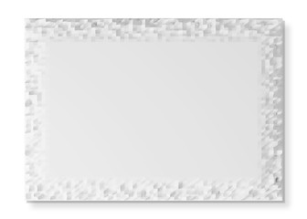 Blank A4 crushed paper texture on white 3D rendering