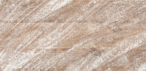Nature Winter background With Snow pattern on wood surface