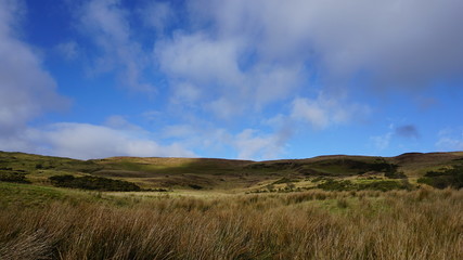 Irish landscape with clouds