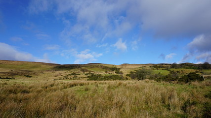 Irish landscape with clouds
