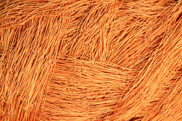 Brown nylon fishing nets