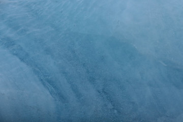 Detail of blue ice of a glacier