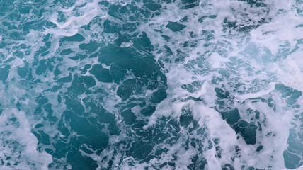 blue and white foamy ocean waves