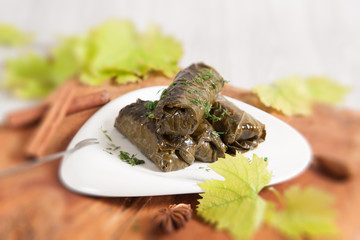 Traditional Homemade Stuffed Grape Leaves