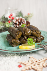 Traditional Homemade Stuffed Grape Leaves